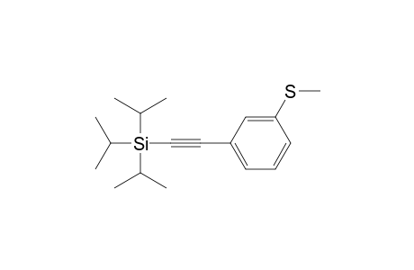 2-(3-methylsulfanylphenyl)ethynyl-tri(propan-2-yl)silane