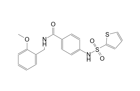 benzamide, N-[(2-methoxyphenyl)methyl]-4-[(2-thienylsulfonyl)amino]-