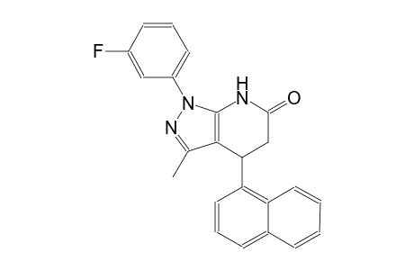 6H-pyrazolo[3,4-b]pyridin-6-one, 1-(3-fluorophenyl)-1,4,5,7-tetrahydro-3-methyl-4-(1-naphthalenyl)-