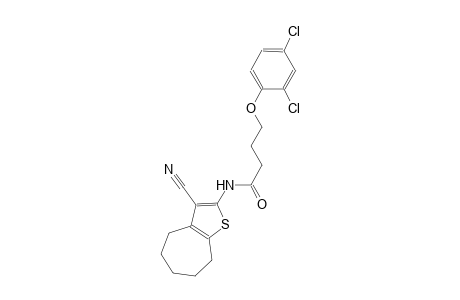 N-(3-cyano-5,6,7,8-tetrahydro-4H-cyclohepta[b]thien-2-yl)-4-(2,4-dichlorophenoxy)butanamide