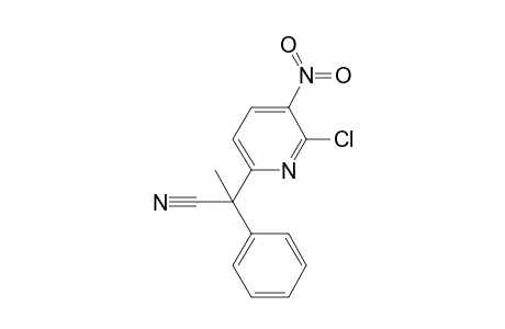 2-Chloro-3-nitro-6-(1-phenyl-1-cyanoethyl)pyridine