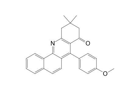 7-(4-Methoxyphenyl)-10,10-dimethyl-9,11-dihydronaphtho[1,2-b]quinolin-8-one