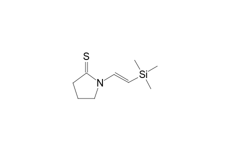 N-[(E)-Trimethylsilanyl-vinyl]pyrrolidine-2-thione