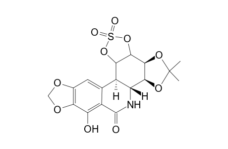 1-Isopancratistatin 1,2-cyclic sulfate-3,4-diacetonide
