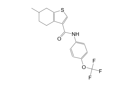 6-methyl-N-[4-(trifluoromethoxy)phenyl]-4,5,6,7-tetrahydro-1-benzothiophene-3-carboxamide