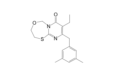 9-(3,5-DIMETHYLBENZYL)-8-ETHYL-7-OXO-2,3,5-TRIHYDROPYRIMIDO-[3,2-C]-1,5,3-OXATHIAZEPINE