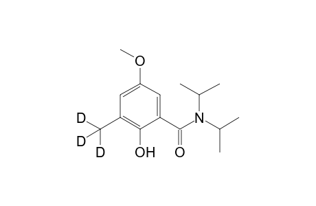 2-hydroxy-5-methoxy-N,N-di(propan-2-yl)-3-(trideuteriomethyl)benzamide