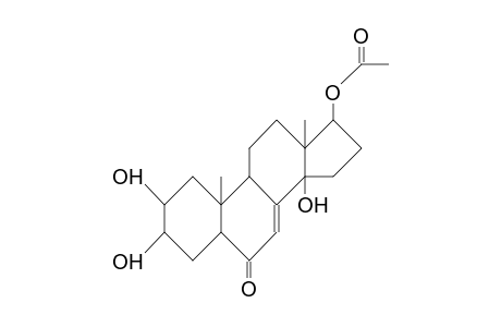 17b-Acetoxy-2b,3b,14-trihydroxy-5b-androst-7-en-6-one