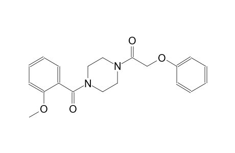 piperazine, 1-(2-methoxybenzoyl)-4-(phenoxyacetyl)-
