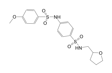 4-methoxy-N-(4-{[(tetrahydro-2-furanylmethyl)amino]sulfonyl}phenyl)benzenesulfonamide