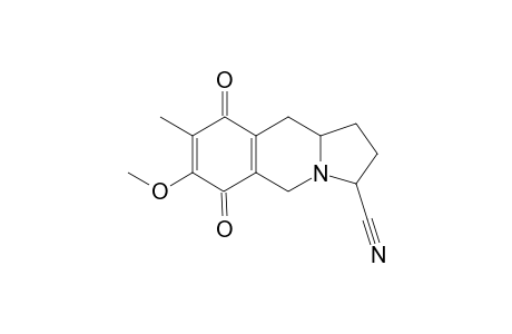(3RS,10aSR)-3-Cyano-7-methoxy-8-methyl-1,2,3,5,10,10a-hexahydrobenz[f]indolizine-6,9-dione