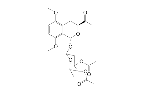 3,4-Di-O-acetyl-1-O-[(3-acetyl-5,8-dimethoxy)isochroman]-2,6-dideoxy-.beta.-glycoside