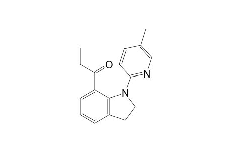 1-[1-(5-methyl-2-pyridinyl)-2,3-dihydroindol-7-yl]-1-propanone