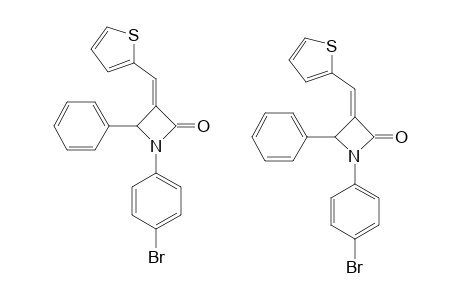 (E)-1-(4-BROMOPHENYL)-4-PHENYL-3-(THIEN-2-YLMETHYLENE)-AZETIDIN-2-ONE