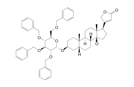 (3.beta.,5.beta.,14.beta.,17.beta.)-3-[(2,3,4,6-Tetra-O-benzyl.alpha.-D-glucopyranosyl)-oxy]-14-hydroxy-card-20(22)-enolide