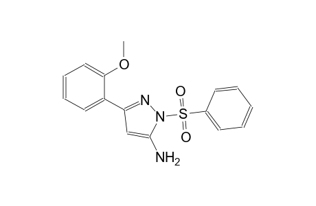 1H-pyrazol-5-amine, 3-(2-methoxyphenyl)-1-(phenylsulfonyl)-