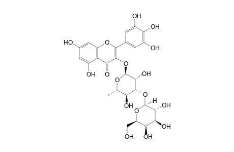 Myricetin 3-O-alpha-rhamnosyl(1->3)-beta-galactoside