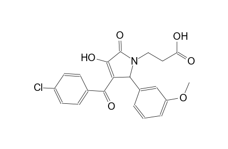 3-[3-(4-chlorobenzoyl)-4-hydroxy-2-(3-methoxyphenyl)-5-oxo-2,5-dihydro-1H-pyrrol-1-yl]propanoic acid