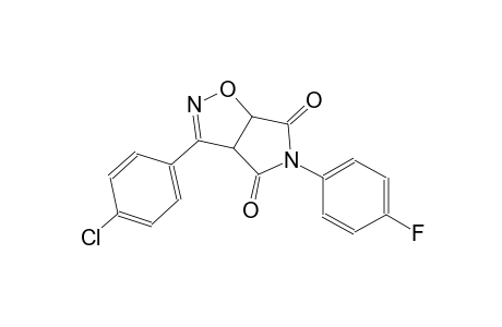 3aH-pyrrolo[3,4-d]isoxazole-4,6(5H,6aH)-dione, 3-(4-chlorophenyl)-5-(4-fluorophenyl)-