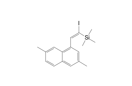 (E)-1-(2-Iodo-2-trimethylsilylethenyl)-3,7-dimethylnaphthalene