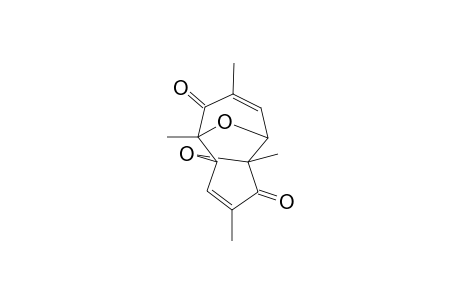 2,4,7,9-Tetramethyl-11,12-dioxatricyclo(5.3.1.1**2,6)dodecan-4,9-dien-3,8-dione
