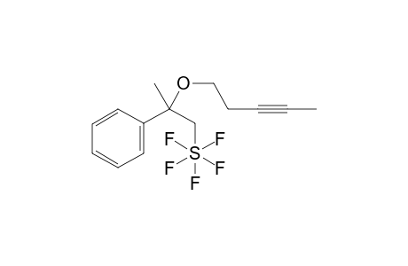 pentafluoro(2-(pent-3-yn-1-yloxy)-2-phenylpropyl)-lamda-6-sulfane