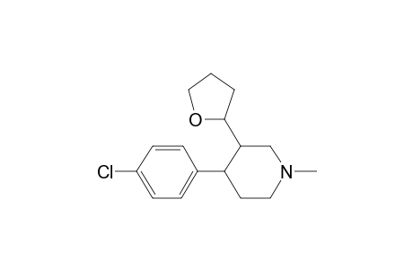 4-[4-Chlorophenyl]-1-methyl-4-[tetrahydro-2-furyl]piperidine