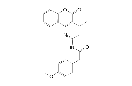 benzeneacetamide, 4-methoxy-N-(4-methyl-5-oxo-5H-[1]benzopyrano[4,3-b]pyridin-2-yl)-