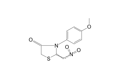 3-(p-METHOXYPHENYL)-2-(NITROMETHYLENE)-4-THIAZOLIDINONE