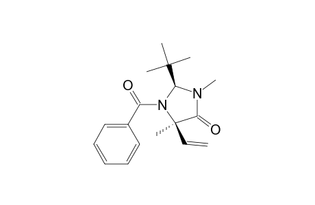 (2S,5R)-1-benzoyl-2-tert-butyl-3,5-dimethyl-5-vinyl-4-imidazolidinone