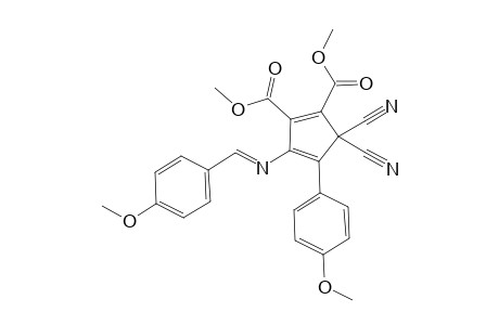 Dimethyl 5,5-Dicyano-4-(4-methoxyphenyl)-3-{[(E)-(4-methoxyphenyl)methylidene]amino}cyclopenta-1,3-diene-1,2-dicarboxylate