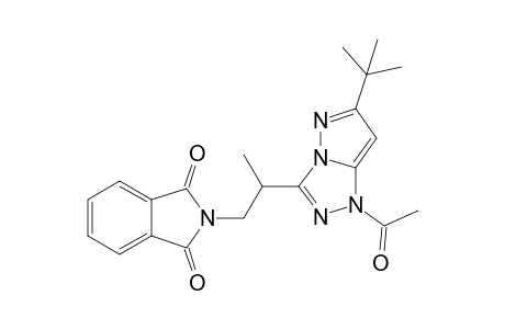 1-Acetyl-6-(t-butyl)-3-(1'-methyl-2'-phthalimidoethyl)-1H-pyrazolo[5,1-c]-1,2,4-triazole