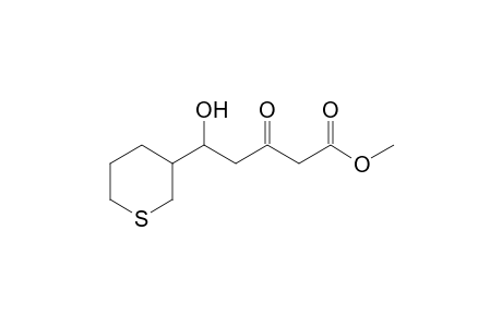 2H-Thiopyran-3-pentanoic acid, tetrahydro-delta-hydroxy-beta-oxo-, methyl ester
