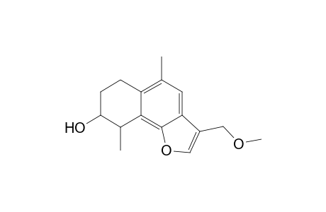6,7,8,9-tetrahydro-3-methoxymethyl-5,9-dimethyl-8-hydroxy-naphtho[1,2-b]furan