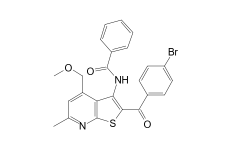 N-[2-(4-bromophenyl)carbonyl-4-(methoxymethyl)-6-methyl-thieno[2,3-b]pyridin-3-yl]benzamide