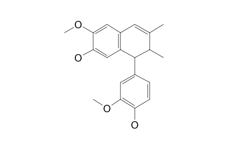 (7R,8S)-8-(4-Hydroxy-3-methoxyphenyl)-3-methoxy-6,7-dimethyl-7,8-dihydronaphthalen-2-ol