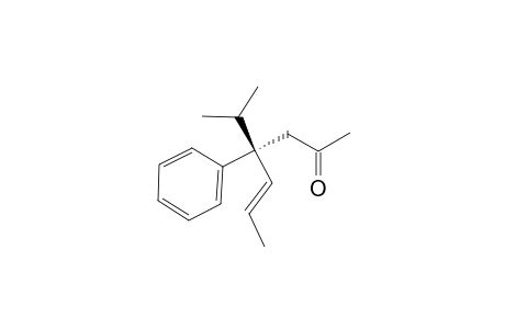 (E)-(S)-4-Isopropyl-4-phenyl-hept-5-en-2-one