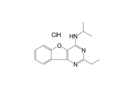 2-ethyl-N-isopropyl[1]benzofuro[3,2-d]pyrimidin-4-amine hydrochloride