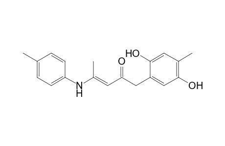 (E)-1-(2,5-Dihydroxy-4-methyl-phenyl)-4-p-tolylamino-pent-3-en-2-one