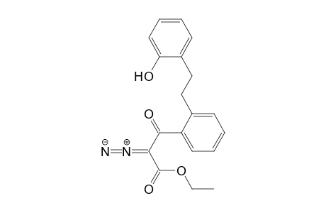 Benzenepropanoic acid, .alpha.-diazo-2-[2-(2-hydroxyphenyl)ethyl]-.beta.-oxo-, ethyl ester