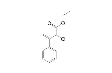 2-chloro-3-phenyl-but-3-enoic acid ethyl ester