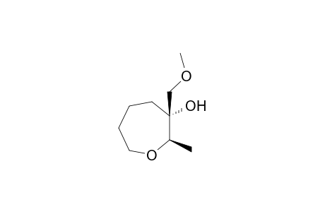 (2R,3R)-3-(methoxymethyl)-2-methyl-3-oxepanol