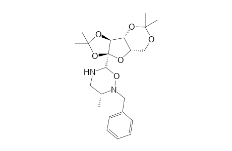 (-)cis-2-Benzyl-6-(2-deoxy-3,5-O-isopropylidene-1,2-isopropyldioxy-.beta.,L-xylo-furanosyl)-3-methyl-1,2,5-oxadiazinane