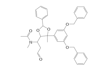 2-Phenyl-4-methyl-4-(3,5-dibenzyloxyphenyl)-5-(1-methylacetylamino-2-formylethyl)-1,3-dioxole