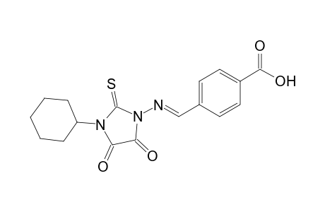 4-[(E)-(3-cyclohexyl-4,5-diketo-2-thioxo-imidazolidin-1-yl)iminomethyl]benzoic acid