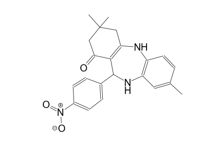 3,3,8-trimethyl-11-(4-nitrophenyl)-2,3,4,5,10,11-hexahydro-1H-dibenzo[b,e][1,4]diazepin-1-one