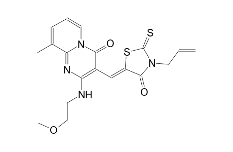 3-[(Z)-(3-allyl-4-oxo-2-thioxo-1,3-thiazolidin-5-ylidene)methyl]-2-[(2-methoxyethyl)amino]-9-methyl-4H-pyrido[1,2-a]pyrimidin-4-one