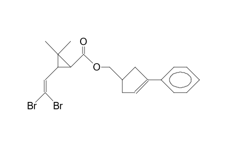 2-(2,2-Dibromo-vinyl)-3,3-dimethyl-cyclopropanoic acid, (3-phenyl-cyclopent-3-en-1-yl)-methyl ester