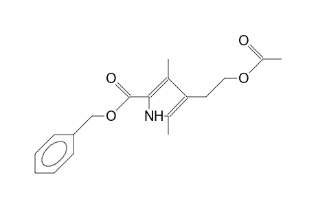 2-Carbobenzyloxy-3,5-dimethyl-4-(2-acetoxy-ethyl)-pyrrole