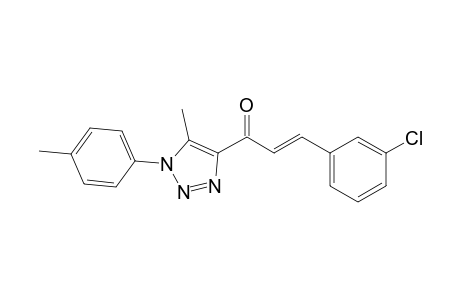 (E)-3-(3-Chlorophenyl)-1-(5-methyl-1-p-tolyl-1H-1,2,3-triazol-4-yl)propene-1-one